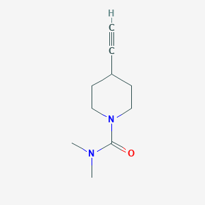 molecular formula C10H16N2O B8165349 4-Ethynyl-N,N-dimethylpiperidine-1-carboxamide 