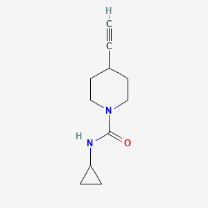 molecular formula C11H16N2O B8165353 N-cyclopropyl-4-ethynylpiperidine-1-carboxamide 