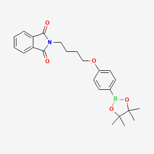 2-(4-(4-(4,4,5,5-Tetramethyl-1,3,2-dioxaborolan-2-yl)phenoxy)butyl)isoindoline-1,3-dione