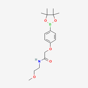 N-(2-methoxyethyl)-2-(4-(4,4,5,5-tetramethyl-1,3,2-dioxaborolan-2-yl)phenoxy)acetamide