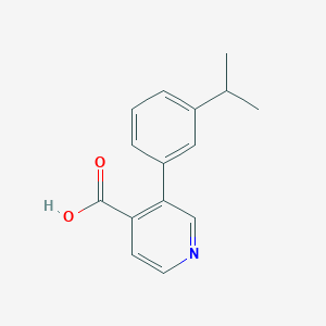 molecular formula C15H15NO2 B8165563 3-(3-Isopropylphenyl)isonicotinic acid 