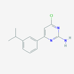 4-Chloro-6-(3-isopropylphenyl)pyrimidin-2-amine