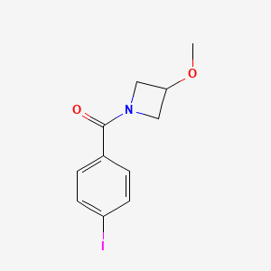 molecular formula C11H12INO2 B8165650 1-(4-Iodobenzoyl)-3-methoxyazetidine 