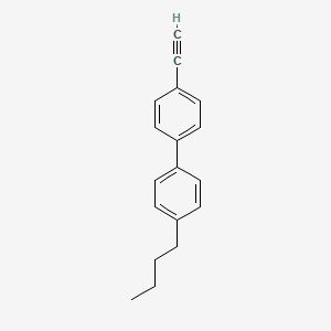 molecular formula C18H18 B8165670 4-Butyl-4'-ethynyl-1,1'-biphenyl 