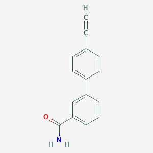 molecular formula C15H11NO B8165676 4'-Ethynyl-[1,1'-biphenyl]-3-carboxamide 