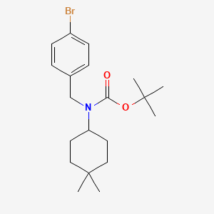 molecular formula C20H30BrNO2 B8165683 tert-Butyl 4-bromobenzyl(4,4-dimethylcyclohexyl)carbamate 