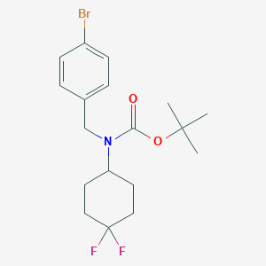 molecular formula C18H24BrF2NO2 B8165688 tert-Butyl 4-bromobenzyl(4,4-difluorocyclohexyl)carbamate 