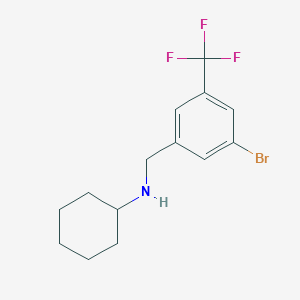 N-(3-Bromo-5-(trifluoromethyl)benzyl)cyclohexanamine