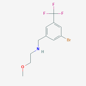 N-(3-Bromo-5-(trifluoromethyl)benzyl)-2-methoxyethanamine