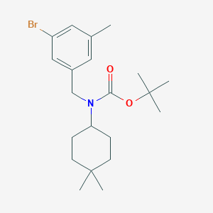 molecular formula C21H32BrNO2 B8165726 tert-Butyl 3-bromo-5-methylbenzyl(4,4-dimethylcyclohexyl)carbamate 