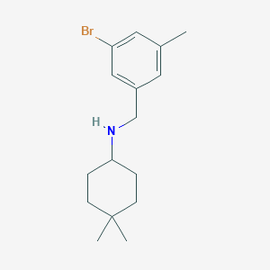 molecular formula C16H24BrN B8165728 N-(3-Bromo-5-methylbenzyl)-4,4-dimethylcyclohexanamine 
