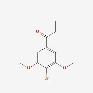 molecular formula C11H13BrO3 B8165771 1-(4-Bromo-3,5-dimethoxyphenyl)propan-1-one 
