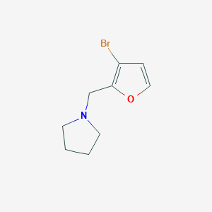 1-((3-Bromofuran-2-yl)methyl)pyrrolidine