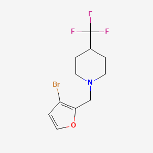 1-((3-Bromofuran-2-yl)methyl)-4-(trifluoromethyl)piperidine