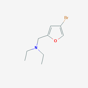 molecular formula C9H14BrNO B8165815 N-((4-Bromofuran-2-yl)methyl)-N-ethylethanamine 