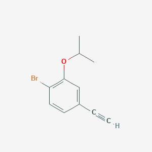 molecular formula C11H11BrO B8165952 1-Bromo-4-ethynyl-2-isopropoxybenzene 