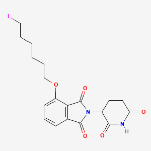 molecular formula C19H21IN2O5 B8165959 2-(2,6-Dioxopiperidin-3-yl)-4-(6-iodohexyloxy)isoindoline-1,3-dione 