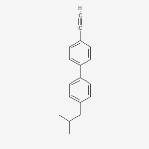 molecular formula C18H18 B8166038 4-Ethynyl-4'-isobutyl-1,1'-biphenyl 