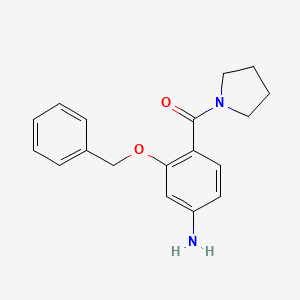 (4-Amino-2-(benzyloxy)phenyl)(pyrrolidin-1-yl)methanone