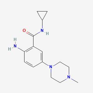 2-Amino-N-cyclopropyl-5-(4-methylpiperazin-1-yl)benzamide