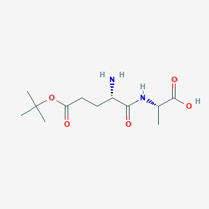 molecular formula C12H22N2O5 B8166206 (S)-2-((S)-2-amino-5-(tert-butoxy)-5-oxopentanamido)propanoic acid 
