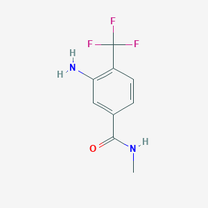 molecular formula C9H9F3N2O B8166251 3-amino-N-methyl-4-(trifluoromethyl)benzamide 