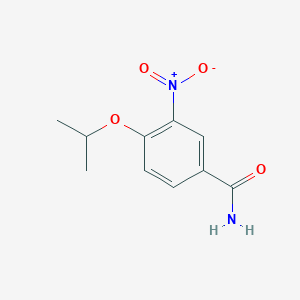 molecular formula C10H12N2O4 B8166263 4-Isopropoxy-3-nitrobenzamide 