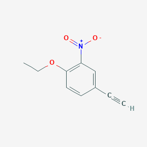 molecular formula C10H9NO3 B8166272 1-Ethoxy-4-ethynyl-2-nitrobenzene 