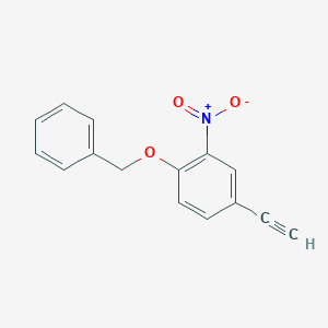 molecular formula C15H11NO3 B8166283 1-(Benzyloxy)-4-ethynyl-2-nitrobenzene 