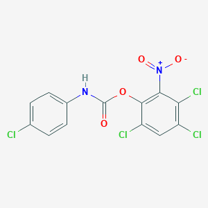 B081663 Phenol, 2-nitro-3,4,6-trichloro-, p-chlorocarbanilate CAS No. 14628-81-0
