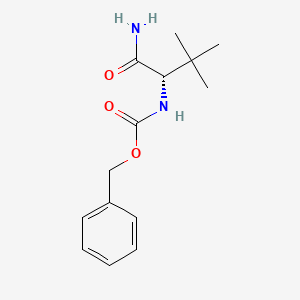 molecular formula C14H20N2O3 B8166341 Benzyl [(1S)-1-(aminocarbonyl)-2,2-dimethylpropyl]carbamate 