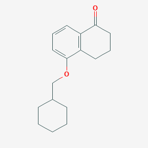 molecular formula C17H22O2 B8166415 5-(Cyclohexylmethoxy)-3,4-dihydronaphthalen-1(2H)-one 