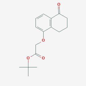 Tert-butyl 2-((5-oxo-5,6,7,8-tetrahydronaphthalen-1-yl)oxy)acetate