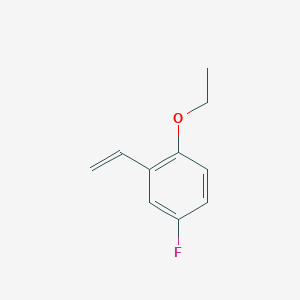 molecular formula C10H11FO B8166460 1-Ethoxy-4-fluoro-2-vinylbenzene 