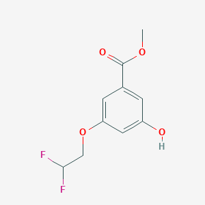 molecular formula C10H10F2O4 B8166567 Methyl 3-(2,2-difluoroethoxy)-5-hydroxybenzoate 