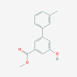 molecular formula C15H14O3 B8166591 Methyl 5-hydroxy-3'-methyl-[1,1'-biphenyl]-3-carboxylate 