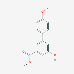 molecular formula C15H14O4 B8166624 Methyl 5-hydroxy-4'-methoxy-[1,1'-biphenyl]-3-carboxylate 