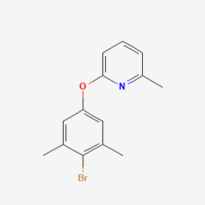 molecular formula C14H14BrNO B8166637 2-(4-Bromo-3,5-dimethylphenoxy)-6-methylpyridine 