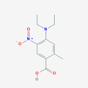 molecular formula C12H16N2O4 B8166803 4-(Diethylamino)-2-methyl-5-nitrobenzoic acid 
