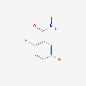 molecular formula C9H9BrFNO B8166913 5-Bromo-2-fluoro-N,4-dimethylbenzamide 