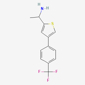 1-(4-(4-(Trifluoromethyl)phenyl)thiophen-2-yl)ethanamine