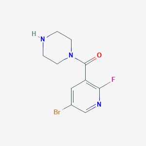 (5-Bromo-2-fluoropyridin-3-yl)(piperazin-1-yl)methanone