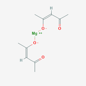 molecular formula C10H14MgO4 B081670 Magnesium, bis(2,4-pentanedionato-o,o')- CAS No. 14024-56-7
