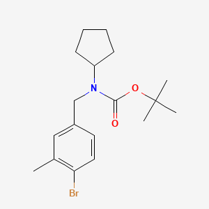molecular formula C18H26BrNO2 B8167005 tert-Butyl 4-bromo-3-methylbenzyl(cyclopentyl)carbamate 