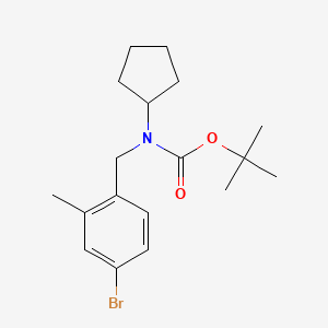 molecular formula C18H26BrNO2 B8167006 tert-Butyl 4-bromo-2-methylbenzyl(cyclopentyl)carbamate 