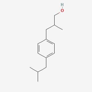 molecular formula C14H22O B8167007 3-(4-Isobutylphenyl)-2-methylpropan-1-ol 
