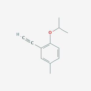 molecular formula C12H14O B8167021 2-Ethynyl-1-isopropoxy-4-methylbenzene 