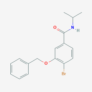 molecular formula C17H18BrNO2 B8167031 3-(Benzyloxy)-4-bromo-N-isopropylbenzamide 
