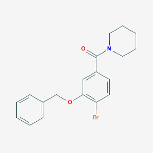 molecular formula C19H20BrNO2 B8167034 (3-(Benzyloxy)-4-bromophenyl)(piperidin-1-yl)methanone 