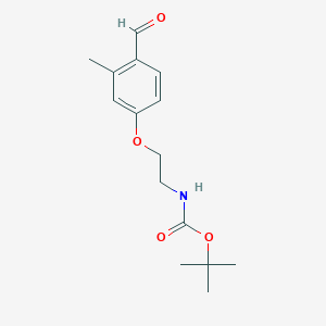 tert-Butyl (2-(4-formyl-3-methylphenoxy)ethyl)carbamate